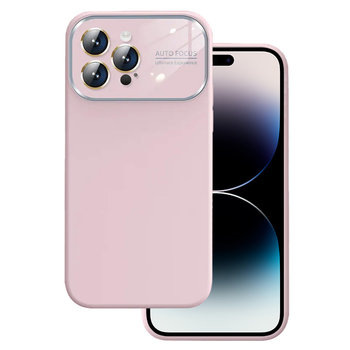 Soft Silicone Lens Case do Iphone 14 jasnoróżowy - producent niezdefiniowany