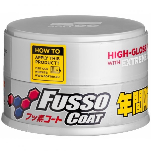 Zdjęcia - Pasta polerska Soft99 Fusso Coat 12 Months Wax Light - Trwały wosk syntetyczny 
