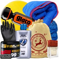 Soft99 Zestaw Na Prezent Wosk Dark & Black 300G + Ultra Glaco + Akcesoria