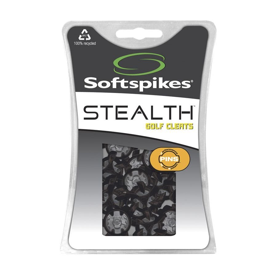 20 PINS Stealth Softspikes – Sistema A Inserimento Per Tacchetti Da Golf – Nero