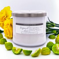 Sojowa świeca zapachowa 3 knoty w szkle Colonial Candle 411 g Bergamotka Goździk