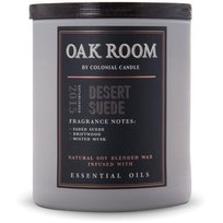Sojowa świeca zapachowa drewniany knot w szkle Colonial Candle 425 g Zamsz Drewno