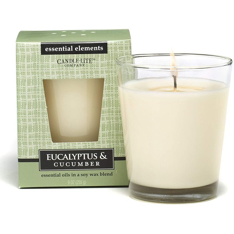 Sojowa świeca zapachowa z olejkami eterycznymi Eucalyptus Cucumber