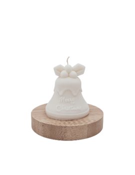 Sojowa świeczka zapachowa Dzwon Świąteczny 8cm 135,5g Jabłko Cynamon - Holipka