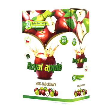 Sok Jabłkowy 100% Tłoczony 3L Royal Apple - Modern Company