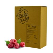 Sok malinowy 100% 2l NFC naturalny tłoczony z malin naturalny bez dodatku cukru, bez konserwantów