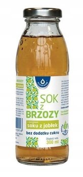 Sok z brzozy jabłko OLEOFARM 300 ml BEZ CUKRU - Oleofarm