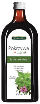 Sok z Pokrzywy z Czystkiem 500ml - Premium Rosa - Premium Rosa