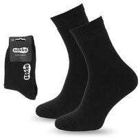 Sokko Skarpety Bawełniane Grube Ciepłe Zima Frotte 39-41 - Sdf-S17-Cza-39-41 Sokko