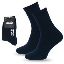 Sokko Skarpety Bawełniane Grube Ciepłe Zima Frotte 45-47 - Smf-S17-Gra-45-47 Sokko