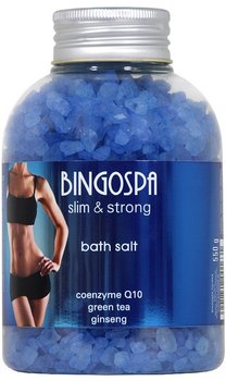 Sól do kąpieli koenzym Q10 zielona herbata żeń-szeń BINGOSPA slim&strong - BINGOSPA