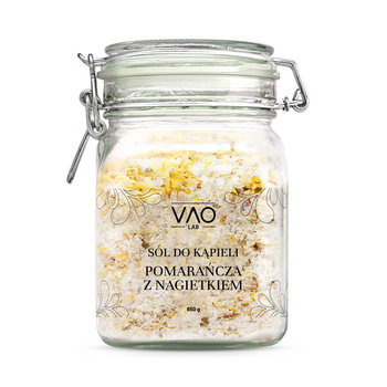 Sól do kąpieli POMARAŃCZA Z NAGIETKIEM 650 g VAO Lab - VAO Lab