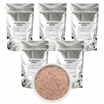 Sól Himalajska Drobna Różowa Bez Domieszek 5 X 1Kg - gorzkoislodko
