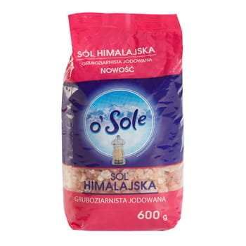 Sól Himalajska Gruboziarnista Jodowana 600 G O’Sole - M&C