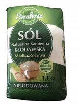 Sól kamienna Kłodawska MIAŁKA Niejodowana 1,1kg SMAKOSZ SMAKOSZ