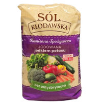 Sól kłodawska kamienna spożywcza jodowana jodkiem potasu 1kg - Kopalnia Soli Kłodawa Kłodawska