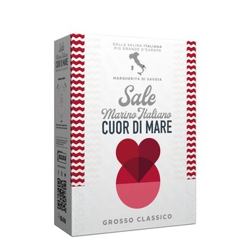 Sól morska gruboziarnista niejodowana Włoska 1kg ATISALE - Cuor di Mare