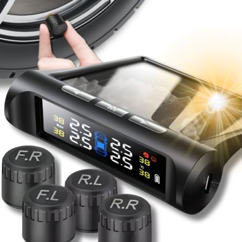 Solarny System Monitorowania Ciśnienia W Kołach 4 Czujniki Na Wentyle Tpms - Inny producent