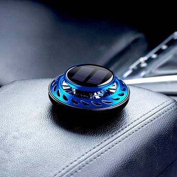 Solarny Zapach Odświeżacz Powietrza Do Samochodu + 2 Olejki Zapachowe  (Kolor Niebieski) - OTTER PRODUCTS