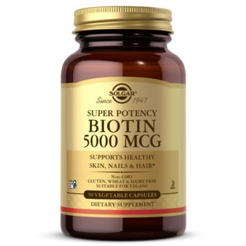 Solgar Biotyna 5000 mcg -  Suplement diety, 100 kaps. - Solgar
