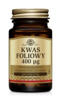 Solgar Kwas foliowy, suplement diety, 100 tabletek