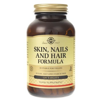 Solgar, Włosy, skóra, paznokcie, Suplement diety, 120 tab. - Solgar
