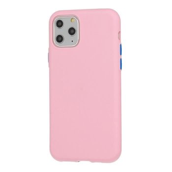 Solid Silicone Case do Samsung Galaxy S21 Ultra jasnoróżowy - Inny producent