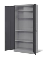 Solidna, metalowa szafa magazynowa, zamykana na klucz do warsztatu, archiwum