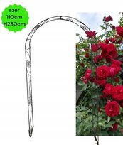 SOLIDNA PERGOLA METALOWA OGRODOWA ŁUK PODPORA NA KWIATY RÓŻE 230cm polskie
