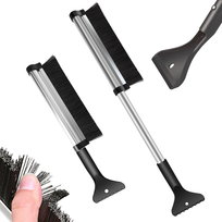 Solidna teleskopowa szczotko-skrobaczka 2w1 do szyb śniegu usuwa lód długa