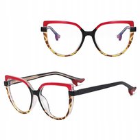 SOLIDNE Damskie Okulary Zerówki do KOMPUTERA Blue Light OPRAWKI NA OBCASIE