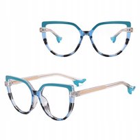 SOLIDNE Damskie Okulary Zerówki do KOMPUTERA Blue Light OPRAWKI NA OBCASIE