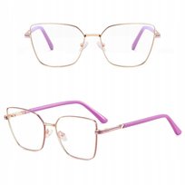 SOLIDNE Damskie Okulary Zerówki do KOMPUTERA Blue Light OPRAWKI Teleskopy