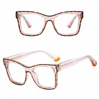 SOLIDNE Damskie Okulary Zerówki do KOMPUTERA Blue Light OPRAWKI Teleskopy