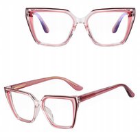 SOLIDNE Damskie Okulary Zerówki do KOMPUTERA Blue Light OPRAWKI Teleskopy