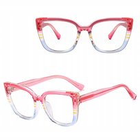 SOLIDNE Damskie Okulary Zerówki do KOMPUTERA Blue Light OPRAWKI Teleskopy