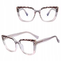 SOLIDNE Damskie Okulary Zerówki do KOMPUTERA Blue Light OPRAWKI Teleskopy