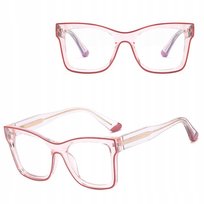 SOLIDNE Damskie Okulary Zerówki do KOMPUTERA Blue Light OPRAWKI Teleskopy