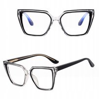 SOLIDNE Damskie Okulary Zerówki do KOMPUTERA Blue Light OPRAWKI Teleskopy