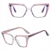 SOLIDNE Damskie Okulary Zerówki do KOMPUTERA Blue Light OPRAWKI Teleskopy