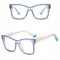 SOLIDNE Damskie Okulary Zerówki do KOMPUTERA Blue Light OPRAWKI Teleskopy