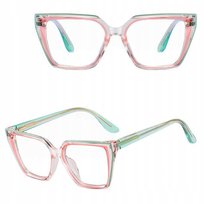 SOLIDNE Damskie Okulary Zerówki do KOMPUTERA Blue Light OPRAWKI Teleskopy