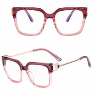 SOLIDNE Damskie Okulary Zerówki do KOMPUTERA Blue Light UV OPRAWKI Flexy OC