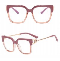 SOLIDNE Damskie Okulary Zerówki do KOMPUTERA Blue Light UV OPRAWKI Flexy