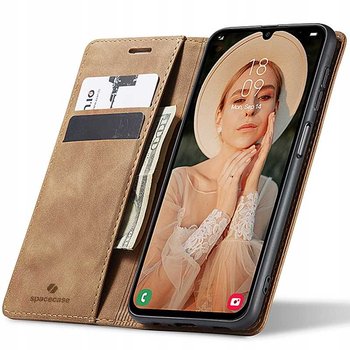 Solidne Etui Z KLAPKĄ Skórzane Case Portfel Zaps Obudowa do Galaxy A35 5G - SpaceCase