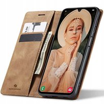 Solidne Etui Z KLAPKĄ Skórzane Case Portfel Zaps Obudowa do Galaxy A55 5G Spacecase