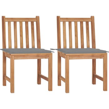 Solidne krzesła ogrodowe z drewna tekowego, 50x53x - Zakito
