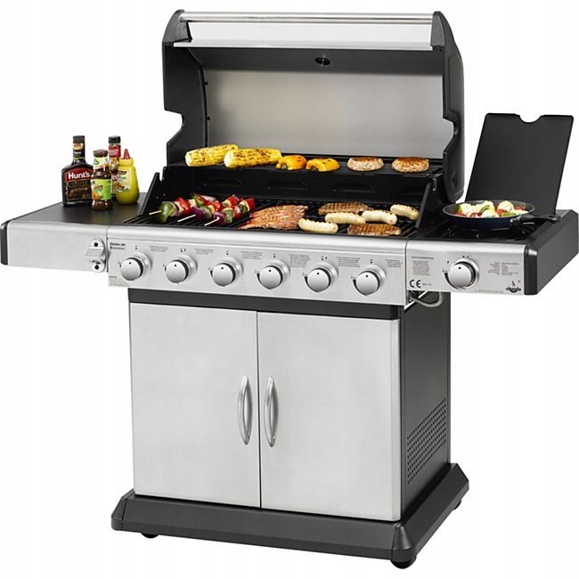El Fuego El Fuego Solidny Grill Gazowy Deluxe 7P Żeliwny Ruszt 21Kw + Led Reduktor !