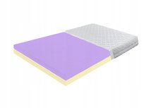 SOLIDNY TWARDY MATERAC Z PIANKĄ DWUSTRONNĄ 90X200