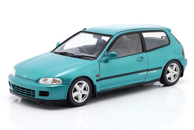 Honda Civic (EG6) 1991 Aztec Green Metallic 1-18 Solido - Schuiten Autominiaturen